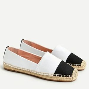 NWT J.Crew Espadrille Shoes in Canvas w/ Toe Cap - Sz 9